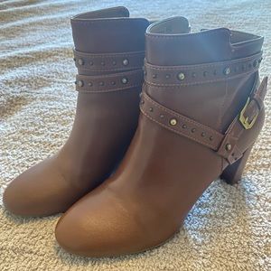 Aerosols studded strap ankle boots